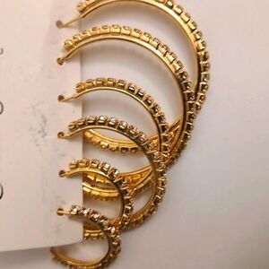 Sold💰Sold💰Gold and Silver Hoop Earrings Set